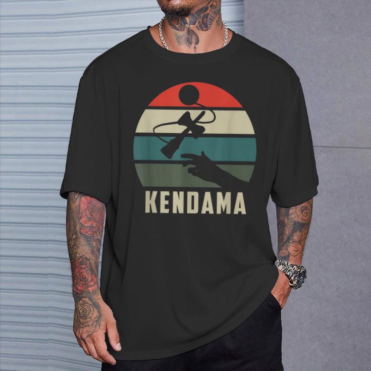 けん玉トス レトロサンセット けん玉 スピリット・オブ・ケンダマ Tシャツ 彼への贈り物