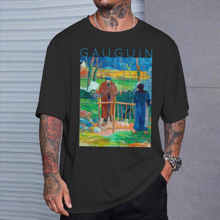 こんにちはゴーギャンさん 長袖tシャツ Tシャツ 彼への贈り物