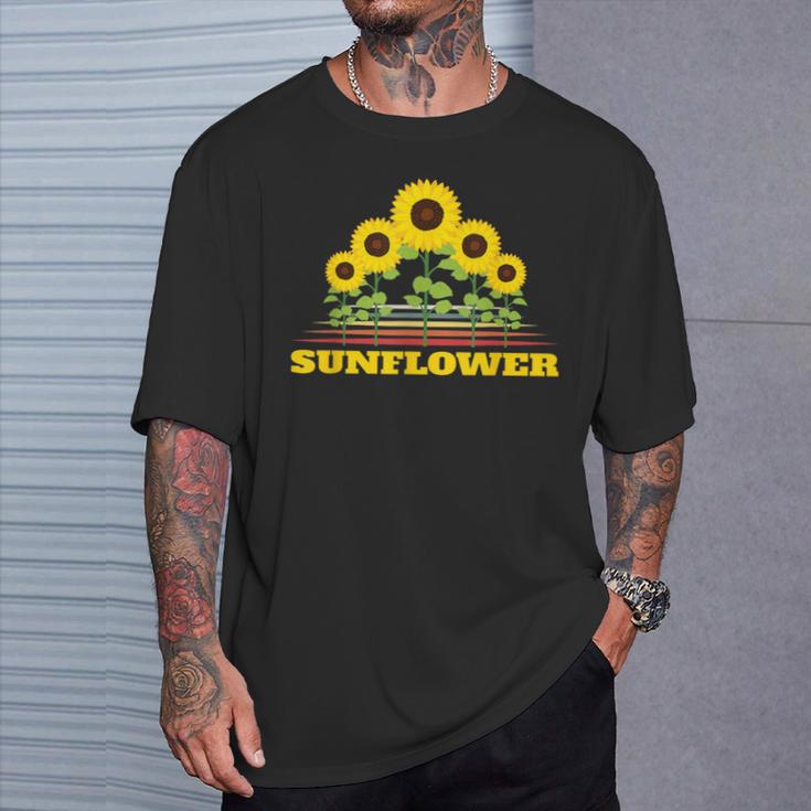ひまわり ひまわり ひまわり Tシャツ 彼への贈り物