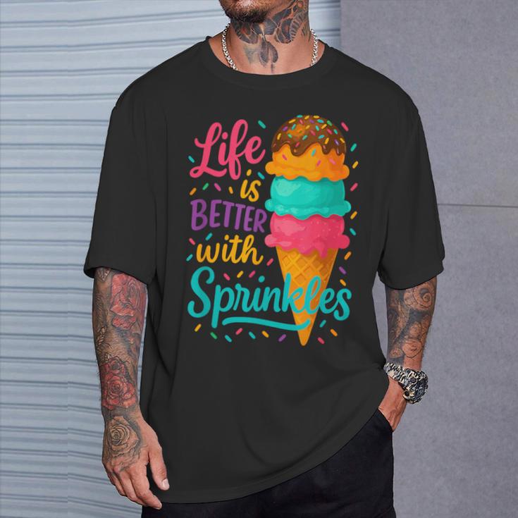 アイスクリームスクープ ジェラート好き フローズンヨーグルト アイスクリーム Tシャツ 彼への贈り物