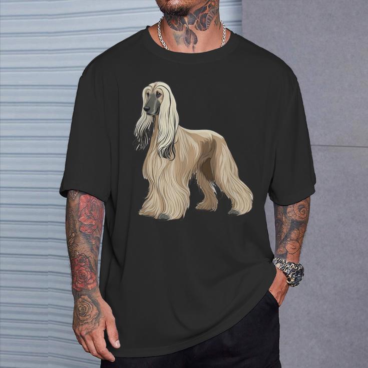 アイ・ラブ・アフガン・ハウンド Tシャツ 彼への贈り物