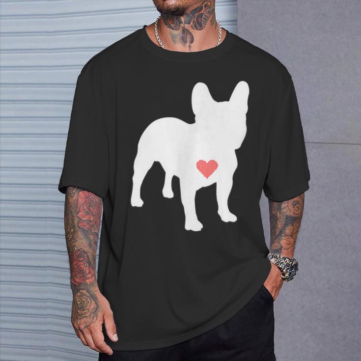 アイ・ラヴ・マイ・フレンチ・ブルドッグ Tシャツ 彼への贈り物