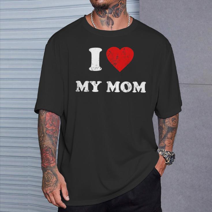 アイ・ラヴ・マイ・マム Tシャツ 彼への贈り物