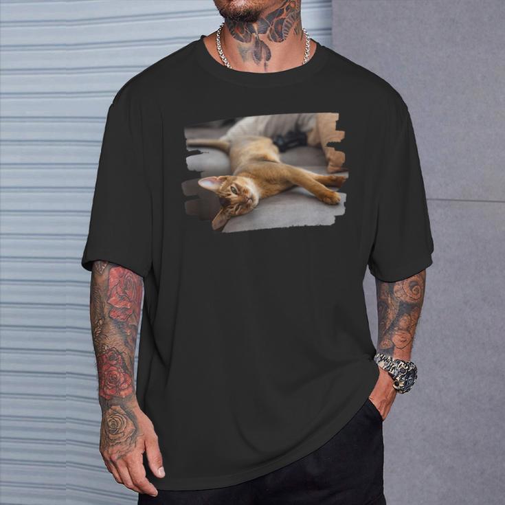 アビシニアン・フェリス・カタス Tシャツ 彼への贈り物