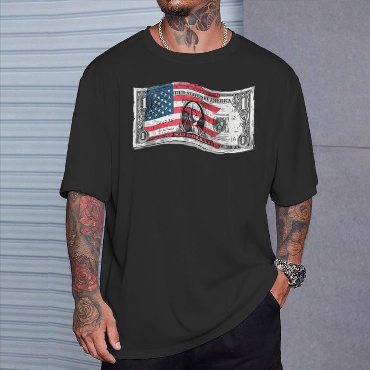 アメリカ 現金ドル札 コスチューム Tシャツ 彼への贈り物