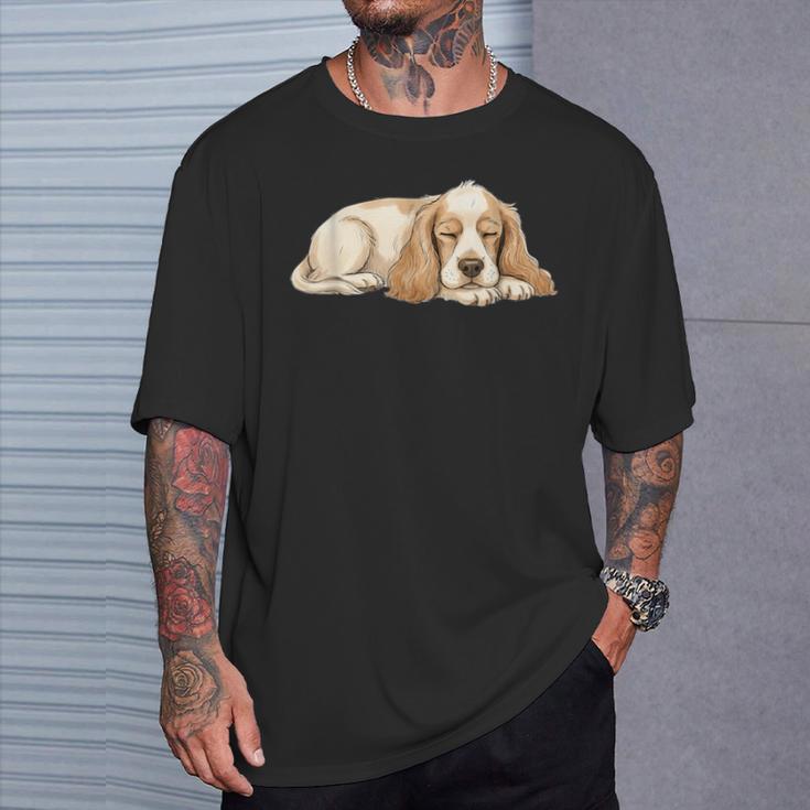 アメリカン・コッカー・スパニエル シンプルデザイン Tシャツ 彼への贈り物