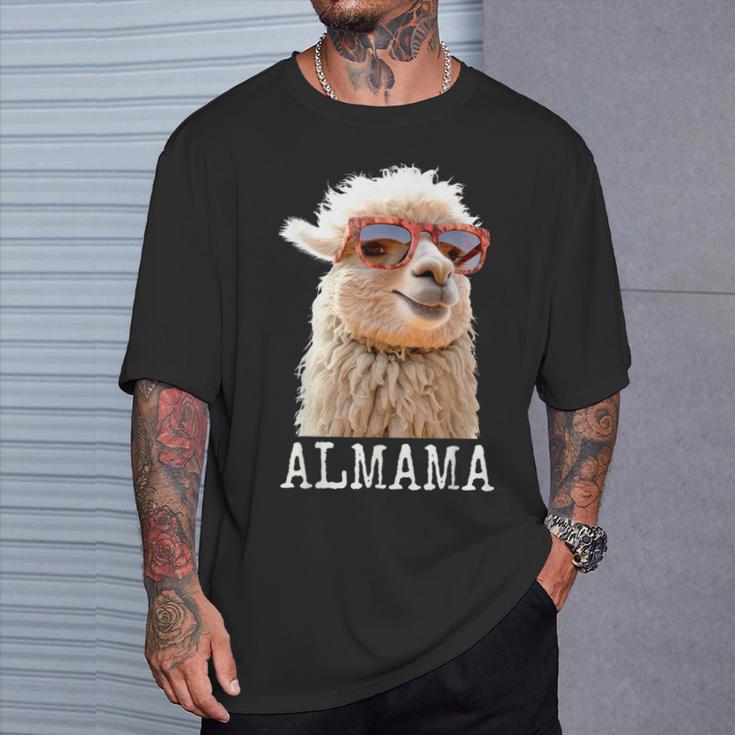 アルママ かわいい アルパカ ママ ダジャレ ラマ プレママ 家族 マタニティ 動物 Tシャツ 彼への贈り物