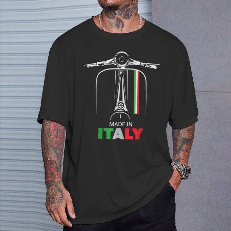 イタリアのバイカーライダーオートバイ愛イタリアスクーターバイクスクート Tシャツ 彼への贈り物