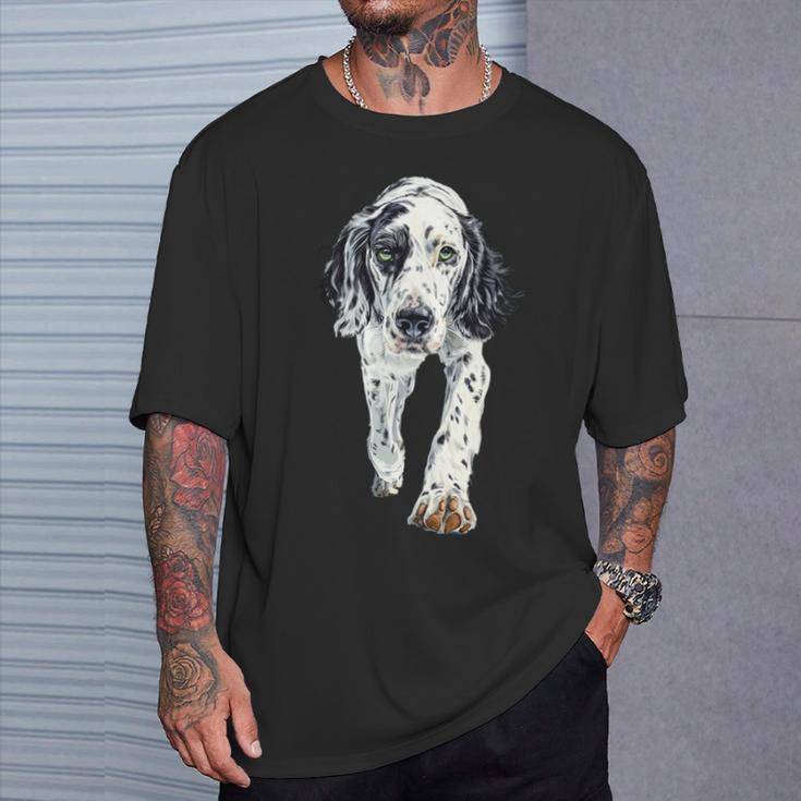 イングリッシュセッター 長袖tシャツ Tシャツ 彼への贈り物