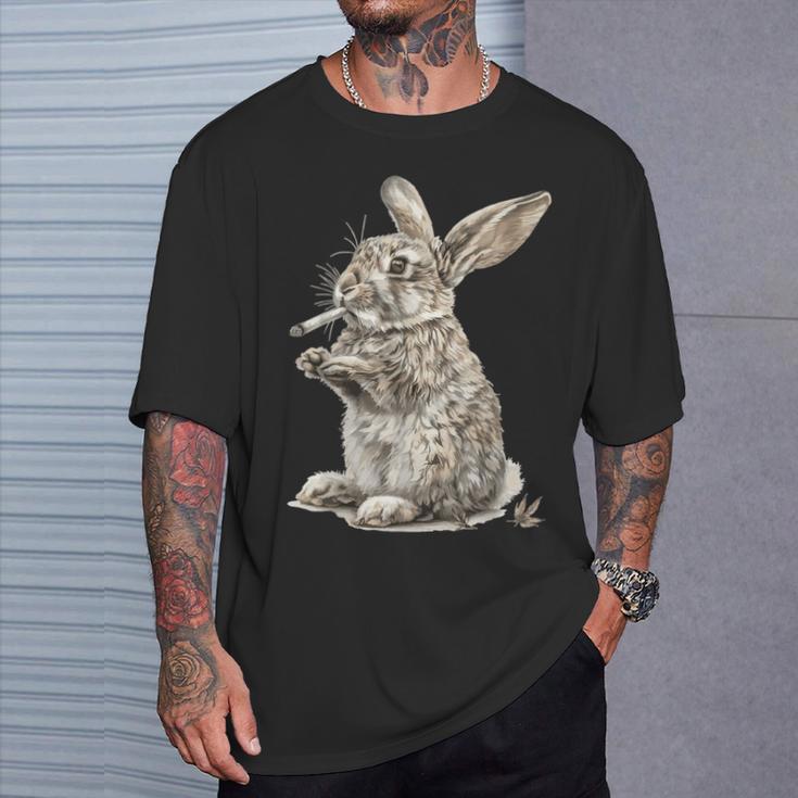 ウサギの大麻 Tシャツ 彼への贈り物