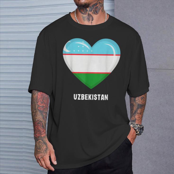 ウズベキスタン国旗シャツ Tシャツ 彼への贈り物