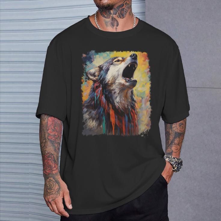 ウルフマン 長袖tシャツ Tシャツ 彼への贈り物