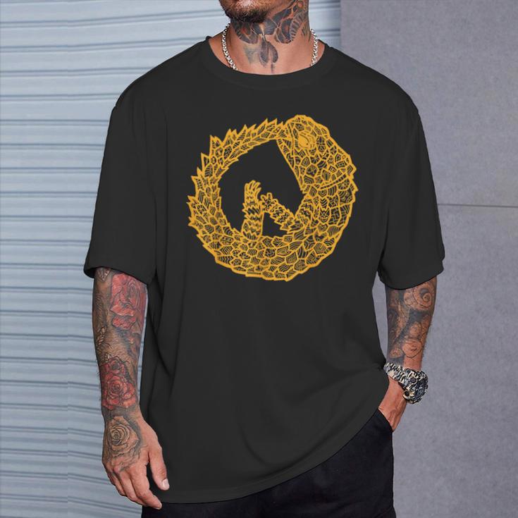 ウロボロス アルマジロトカゲ Tシャツ 彼への贈り物