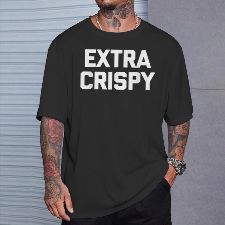 エキストラクリスピーtシャツ面白い言葉で皮肉なノベルティユーモア Tシャツ 彼への贈り物