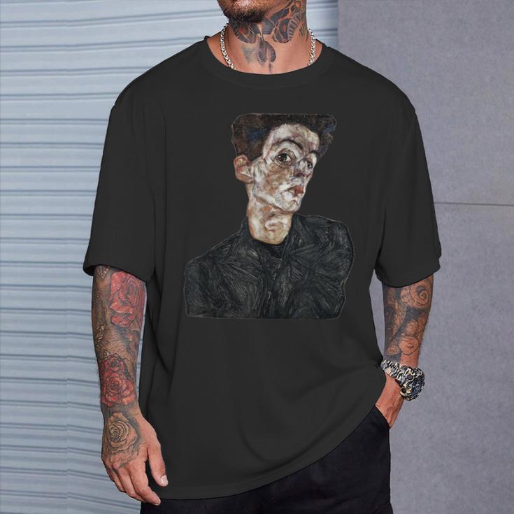 エゴン・シーレ セルフポートレート Tシャツ 彼への贈り物