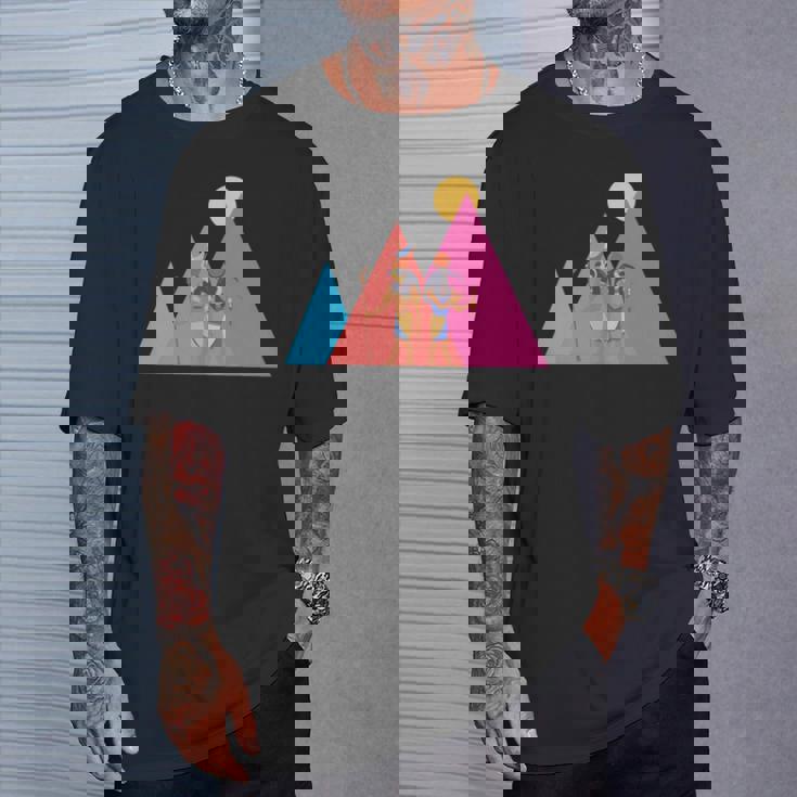 エジプトのピラミッド I エジプトの神々 考古学 エジプト 長袖tシャツ Tシャツ 彼への贈り物
