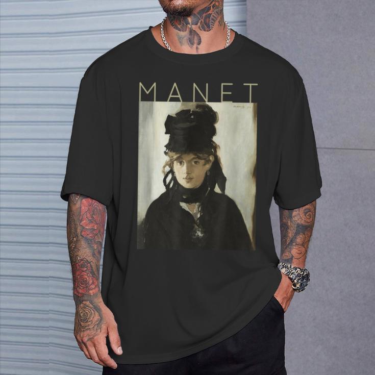 エドゥアール・マネ スミレの花束とベルテ・モリゾ Tシャツ 彼への贈り物