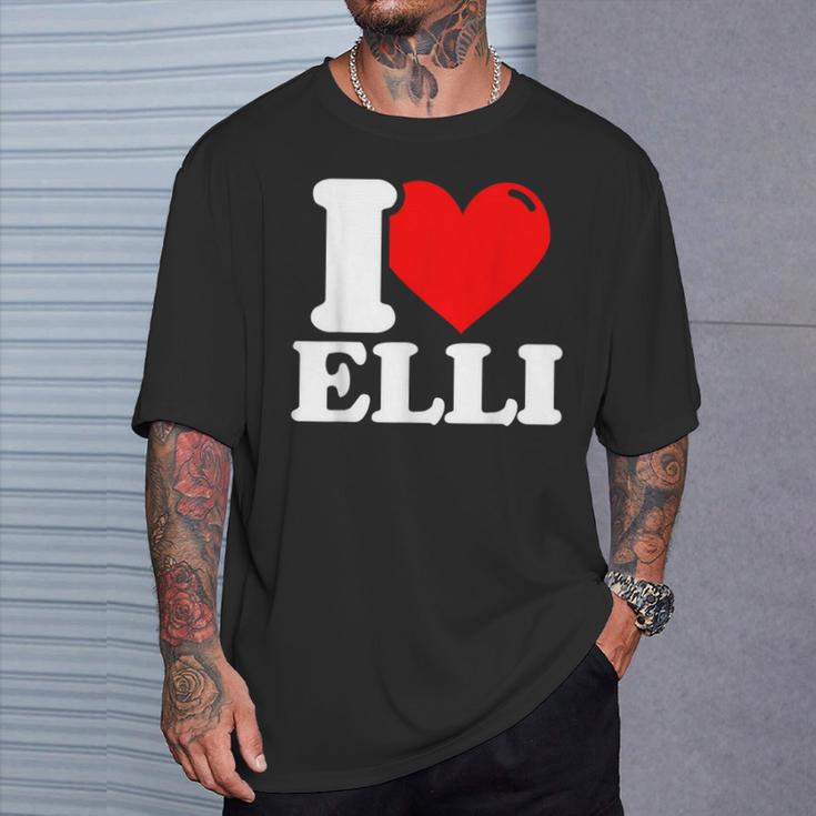 エリの名前が大好き Tシャツ 彼への贈り物