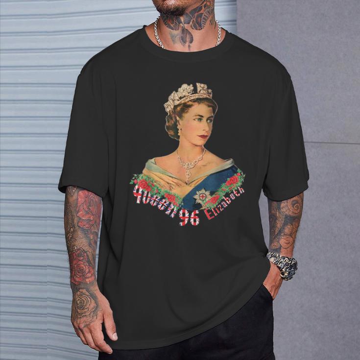 エリザベス女王2世 イギリスの王冠 マジェスティ エリザベス女王 Tシャツ 彼への贈り物
