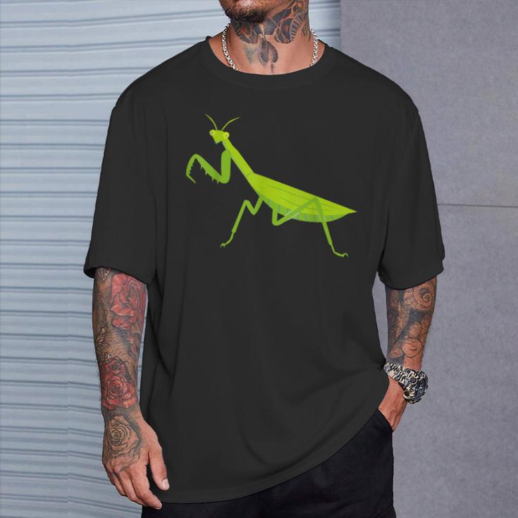 オオカマキリ_昆虫_蟷螂_かまきり Tシャツ 彼への贈り物
