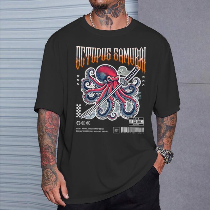 オクトパス侍 エイトアームズ 戦士 メンズ レディース Tシャツ 彼への贈り物