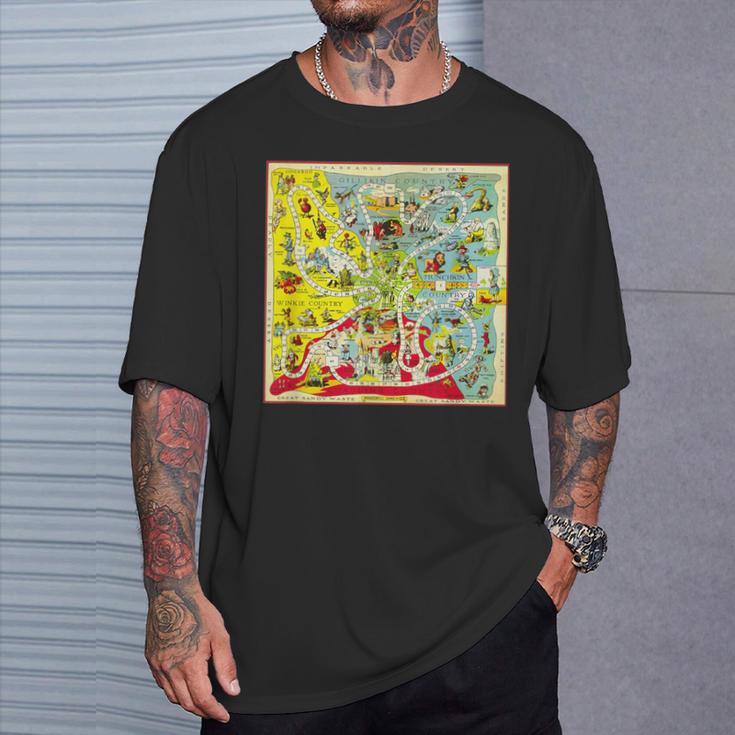 オズの土地 キャラクター ヴィンテージ オズの魔法使い ゲームボード Tシャツ 彼への贈り物