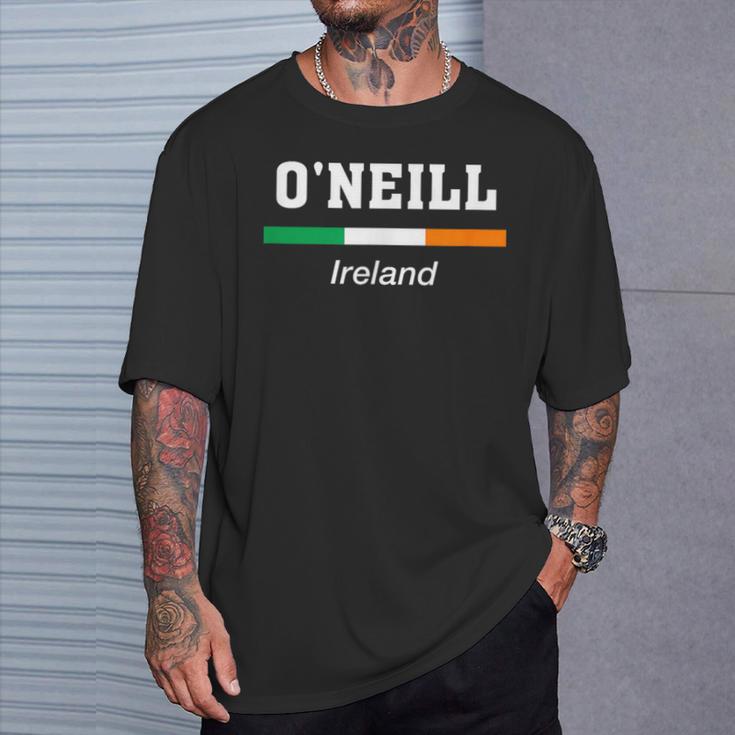 オニール アイルランドの姓 聖パトリックデー アイルランド国旗 Tシャツ 彼への贈り物