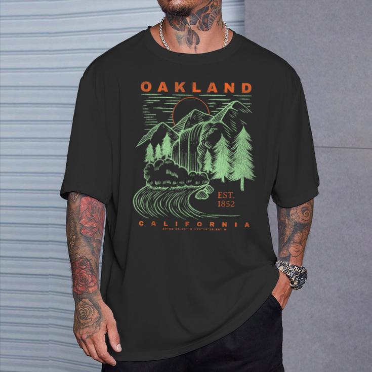 オークランド カリフォルニア クール 旅行 お土産 素朴 オークランド Tシャツ 彼への贈り物