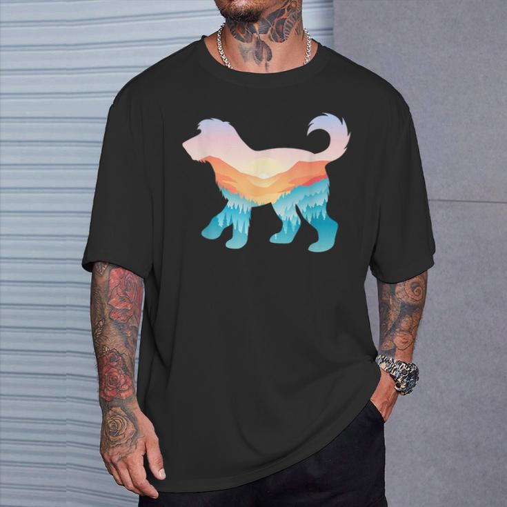 オーストラリア ラブラドゥードル 自然 ハイキング 犬 日の出 アドベンチャー Tシャツ 彼への贈り物
