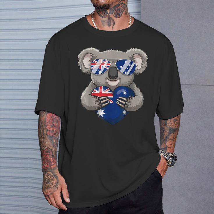 オーストラリア国旗 オーストラリアコアラ Tシャツ 彼への贈り物