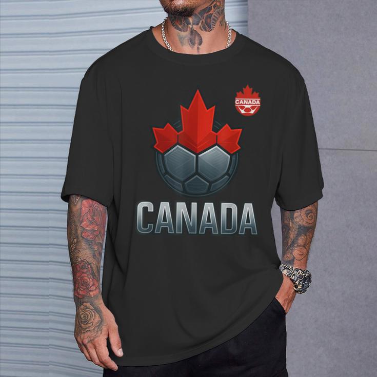 カナダ サッカー ジャージ レッド フットボール ファン プレーヤー 旅行 Tシャツ 彼への贈り物