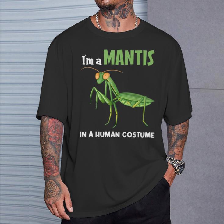 カマキリ 虫 祈るカマキリ Tシャツ 彼への贈り物