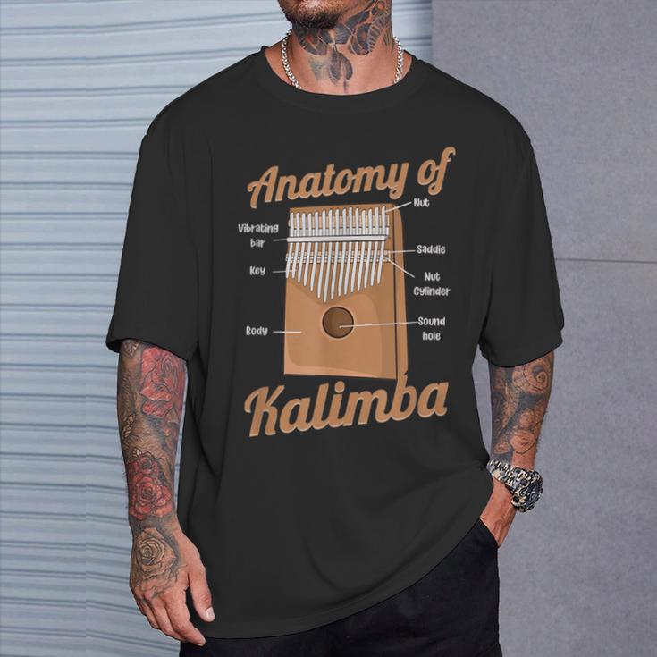 カリンバの解剖学的デザイン カリンバ選手向け Tシャツ 彼への贈り物