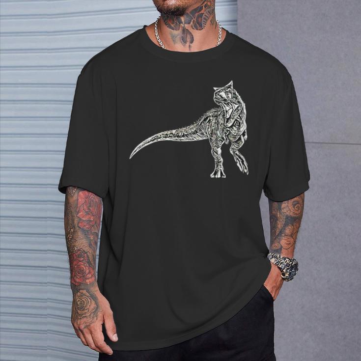 カルノタウルス 恐竜 ディノサワ 肉食恐竜 Tシャツ 彼への贈り物