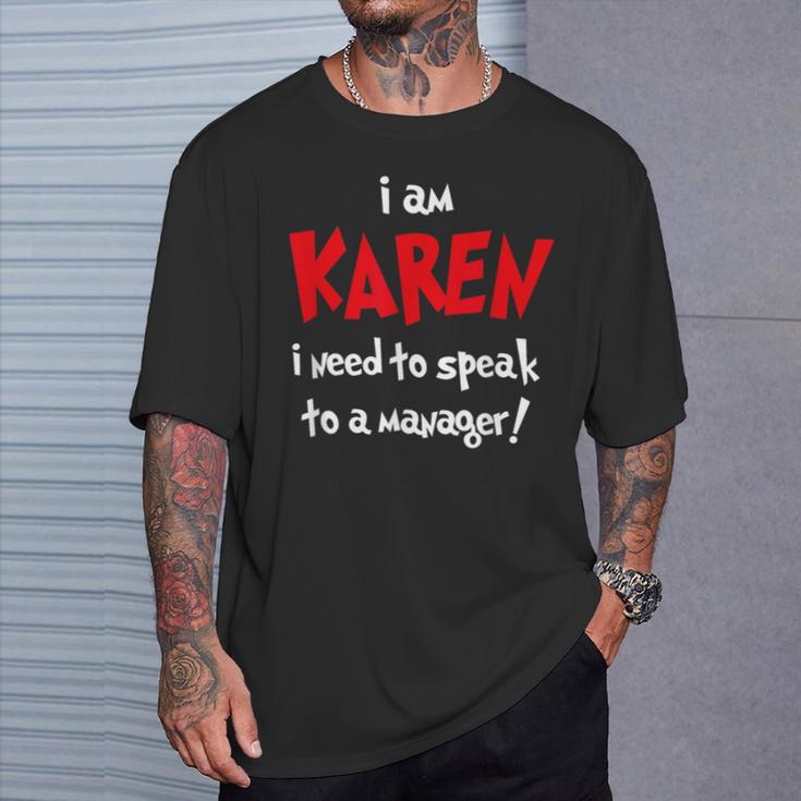 カレンハロウィンコスチューム-面白いと言ってマネージャーに話しかける Tシャツ 彼への贈り物
