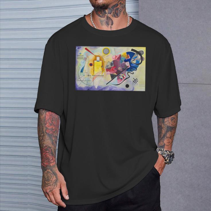 カンディンスキー 抽象芸術 黄色 赤 青 Tシャツ 彼への贈り物