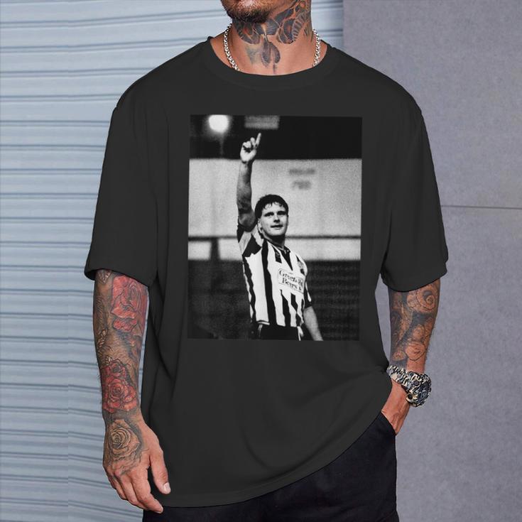 ガッツァ・ガスコイン・ウェーブ ニューカッスル・ユナイテッド ポーツマスフットボール Tシャツ 彼への贈り物