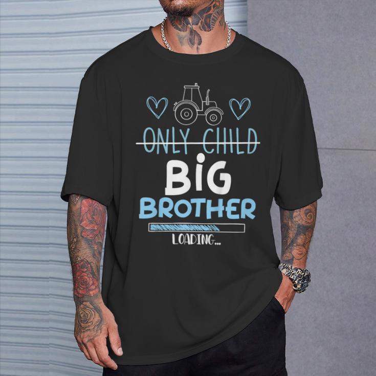 キッズ Big Brother Only Child Tractor Baby Reveal Tシャツ 彼への贈り物