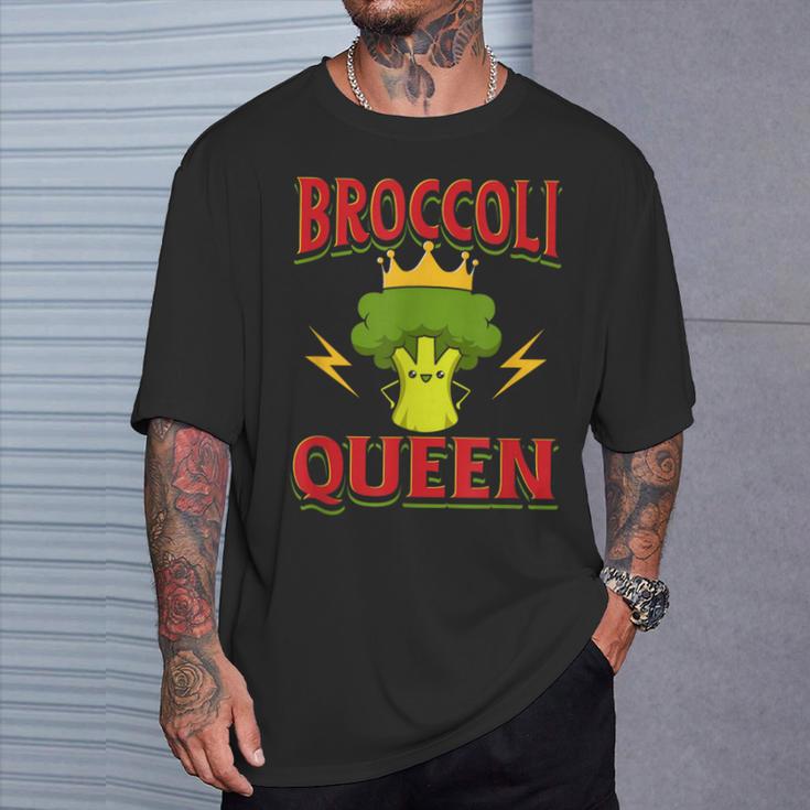 キュート ブロッコリー クイーン 引用 おもしろい 野菜 ブロッコリー愛好家 Tシャツ 彼への贈り物