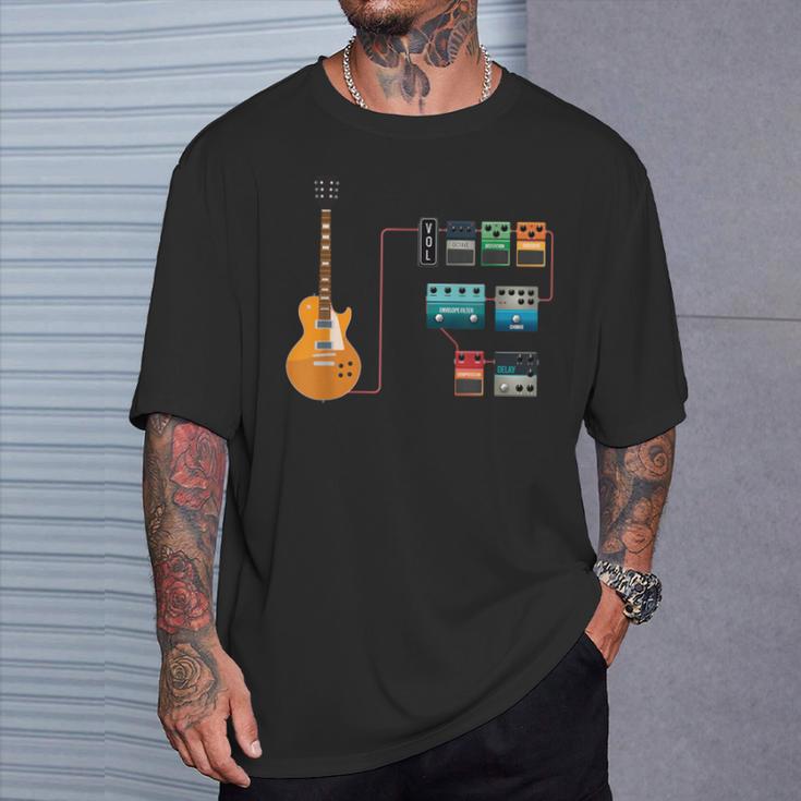 ギターペダルとストンプボックスジャム Tシャツ 彼への贈り物