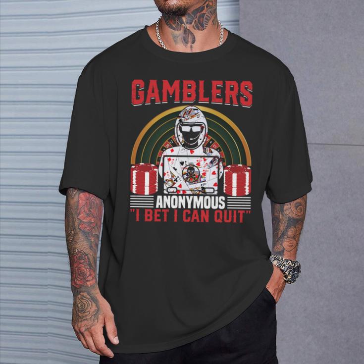 ギャンブラーズアノニマス、きっとやめられる 長袖tシャツ Tシャツ 彼への贈り物