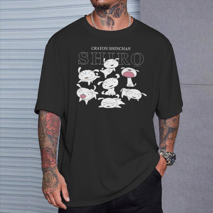 クレヨンしんちゃん いろいろシロ 長袖tシャツ Tシャツ 彼への贈り物