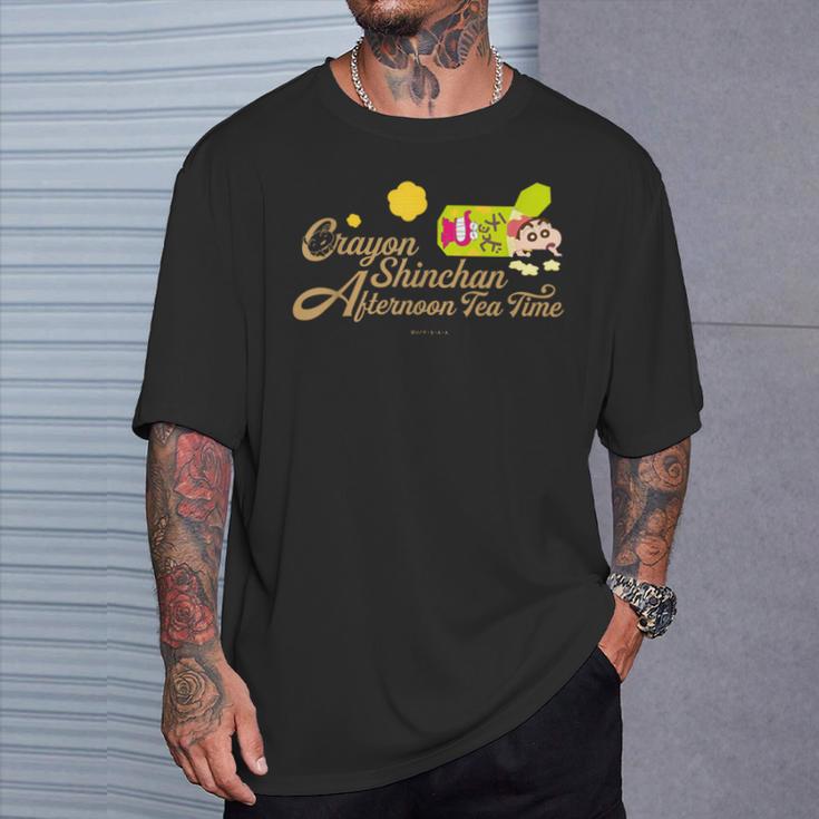 クレヨンしんちゃん チョコビとしんちゃんのティータイム Tシャツ 彼への贈り物