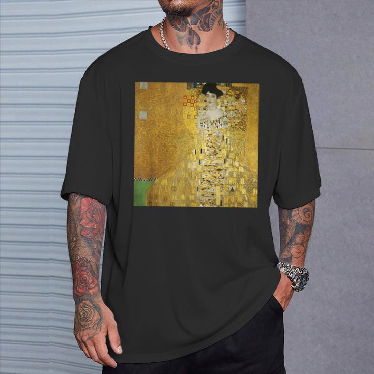 グスタフ・クリムトによるアデル・ブロッホ・バウアー1世の肖像1907 Tシャツ 彼への贈り物