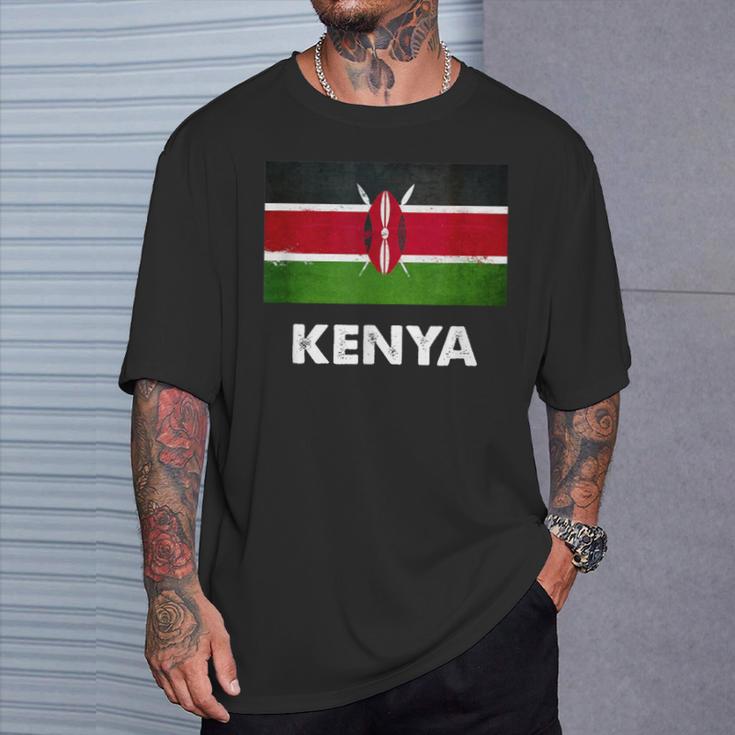 ケニア国旗tシャツ Tシャツ 彼への贈り物