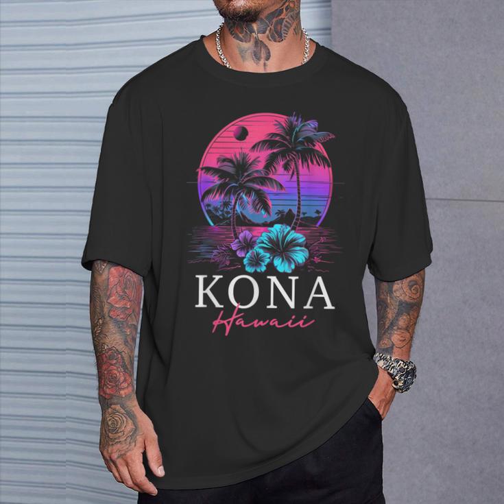 コナ ハワイ ハワイアン ハイビスカス 花 サーファー お土産 Tシャツ 彼への贈り物