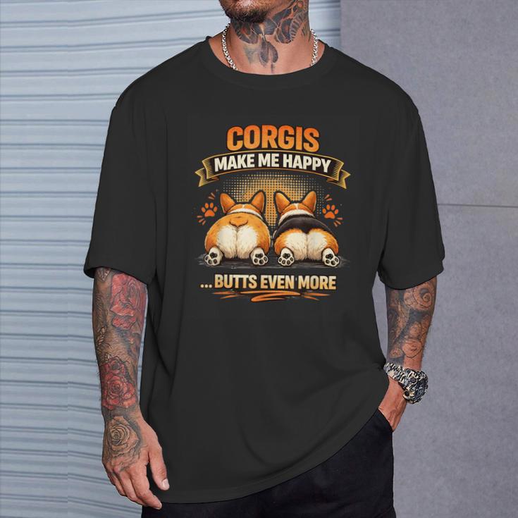 コーギー ミーム 犬 コーギー 犬 態度 スリーピーコーギー Tシャツ 彼への贈り物