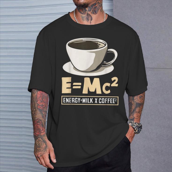 コーヒーラバーエナジーミルクコーヒー EMc² Tシャツ 彼への贈り物