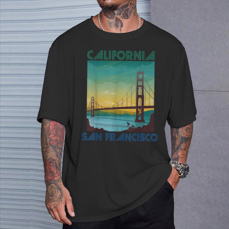 サンフランシスコ カリフォルニア お土産 ゴールデンゲートブリッジ Tシャツ 彼への贈り物