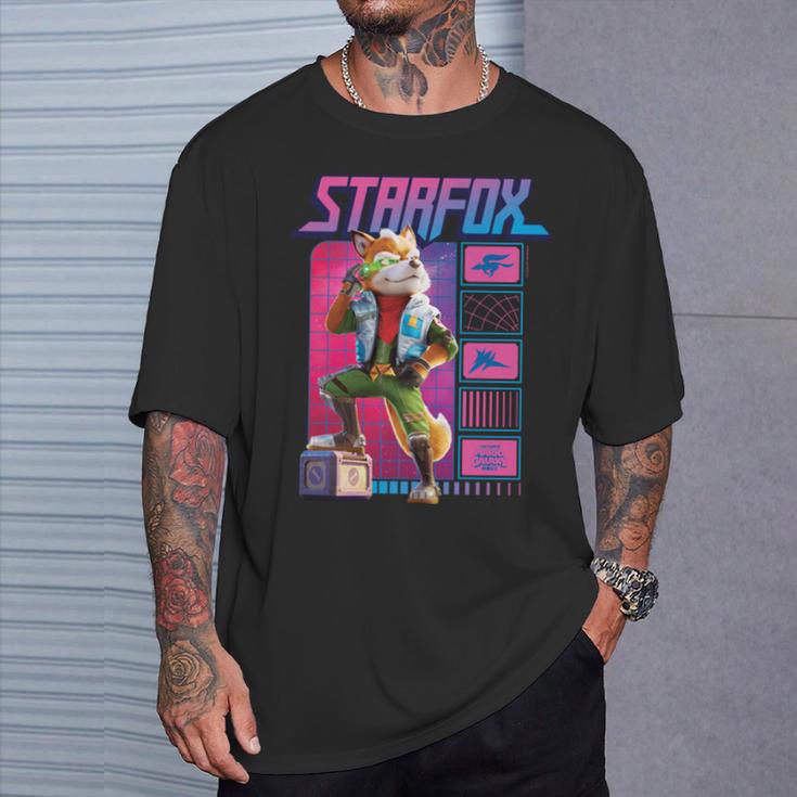 ザ・スーパーマリオギャラクシー・ムービー Fox Mccloud Retro Hero 長袖tシャツ Tシャツ 彼への贈り物